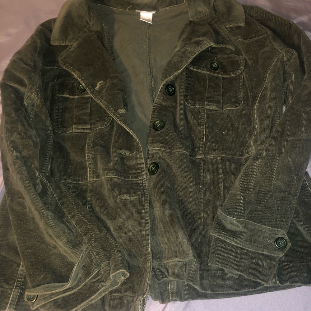 Army Green Corduroy Jacket